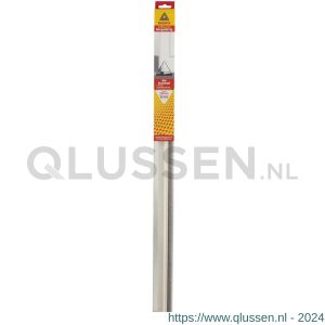 Deltafix dorpelstrip met borstel zelfklevend wit kunststof 1.10 m x 40x20 mm 4160