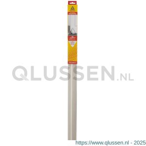 Deltafix dorpelstrip met flap schroefbaar wit kunststof 1.10 m x 41x20 mm 4185