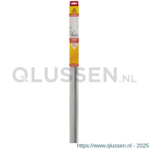 Deltafix dorpelstrip met borstel zelfklevend transparant 1.10 m x 36x15 mm 4201