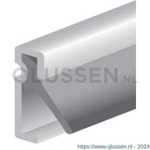 Deltafix tochtprofiel inbouw acrylbestendig aluminium 2.40 m x 16x6 mm 4213