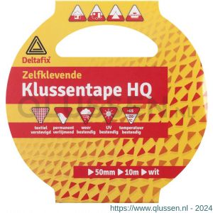 Deltafix ducttape zelfklevend standaard wit 10 m x 50 mm 537