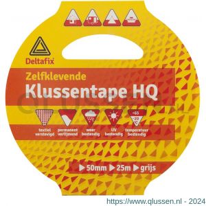 Deltafix ducttape zelfklevend standaard grijs 10 m x 38 mm 547