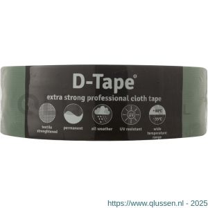 D-Tape ducttape zelfklevend extra kwaliteit permanent groen 50 m x 50x0.32 mm 5578