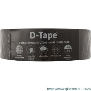 D-Tape ducttape zelfklevend extra kwaliteit verwijderbaar zwart 50 m x 50x0.32 mm 5591