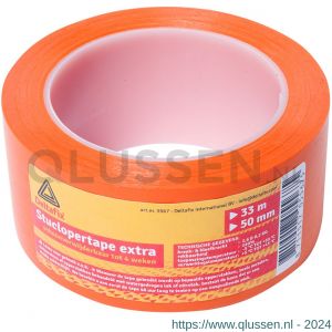 Deltafix stuclopertape extra zelfklevend oranje 33 m x 50x0.13 mm 567