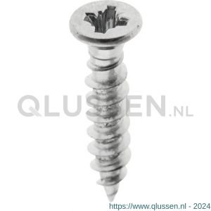 Deltafix spaanplaatschroef platkop kruiskop extra kleine kop verzinkt 3.0x16 mm doos 200 stuks 64897