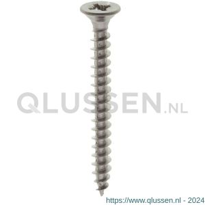 Deltafix spaanplaatschroef platkop kruiskop RVS A2 5.0x40 mm doos 200 stuks 65970