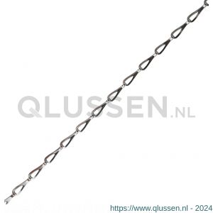 Deltafix patentketting messing verchroomd 50 m 12.5x0.35 mm DIN 5279 69136