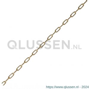 Deltafix klokketting vermessingd 25 m 6.6x1.3 mm 69172