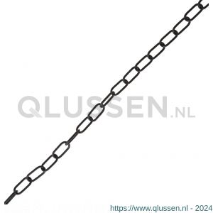 Deltafix sierketting zwart gelakt 60 m 15x2 mm 59181