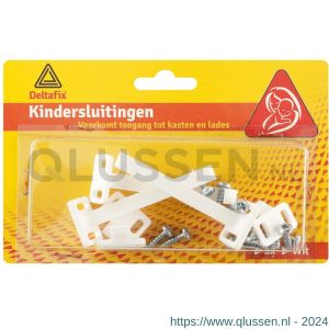 Deltafix kindersluiting wit verpakking 3 stuks 703