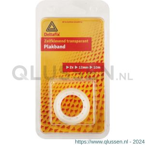 Deltafix plakband zelfklevend transparant transparant 66 m x 12 mm 737