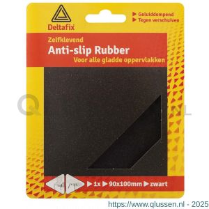 Deltafix anti-sliprubber zelfklevend zwart 90x100 mm 738