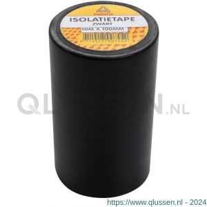 Deltafix isolatieband zelfklevend met barcode zwart 10 m x 100x0.13 mm 745