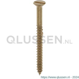 Deltafix houtschroef platkop messing 3.0x20 mm DIN 97 doos 200 stuks 75155