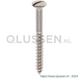 Deltafix houtschroef lenskop messing vernikkeld 3.5x25 mm DIN 95 doos 200 stuks 77162