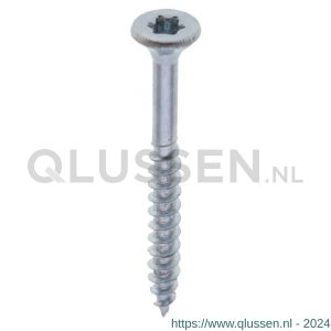 Deltafix spaanplaatschroef platkop Torx met nibs type 17 snijpunt verzinkt 4.5x40/24 mm doos 200 stuks 78656