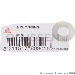 Deltafix ring nylon M10 DIN 125 80302