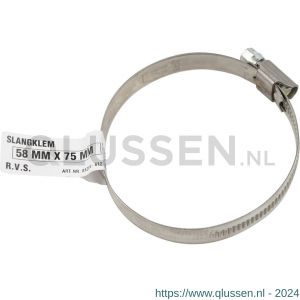 Deltafix slangklem metaal RVS A2 8x14 mm 81198