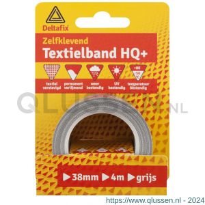 Deltafix ducttape zelfklevend textielband HQ+ groen 4 m x 38 mm 814