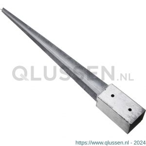 Deltafix paalhouder met punt standaard verzinkt 91x91x900 mm 81838