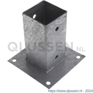 Deltafix paalhouder op plaat verzinkt 91x91x150 mm 81848