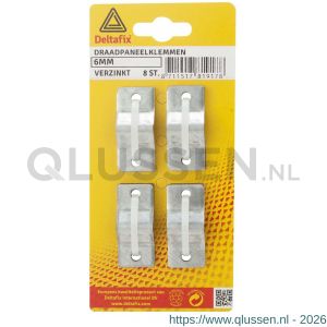 Deltafix draadpaneelklem verzinkt 6 mm 81917