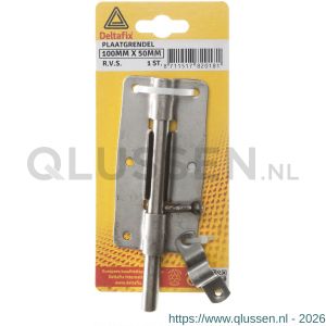 Deltafix plaatgrendel RVS A2 100x50 mm 82018