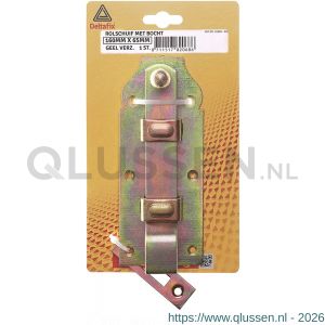 Deltafix rolschuif met bocht geel verzinkt 160x65 mm 82068