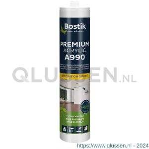 Bostik A990 Premium Acrylic acrylaatkit 310 ml wit 30614681