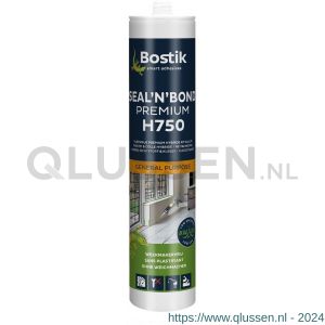 Bostik H750 Seal 'n' Bond Premium afdichtingslijm-kit 290 ml grijs patroon 30614700
