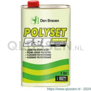 Zwaluw Polyset polyesterplamuur 2-componenten 250 ml transparant 200583