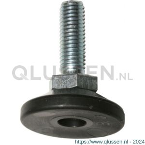 QlinQ stelvoet M10x60 mm verzinkt zwart set 2 stuks 1028440