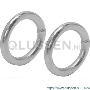 QlinQ gelaste ring 40x6 mm verzinkt set 2 stuks 1029481