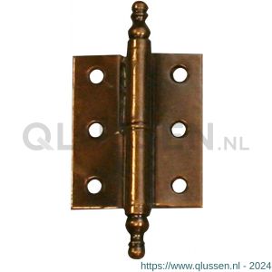 QlinQ meubelpaumelle 50x40 mm gebruineerd rechts vaasknop 1032867