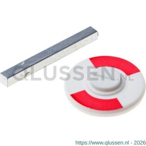 QlinQ WC-slot renovatieset plaat rood-wit stift 5 mm 1033846