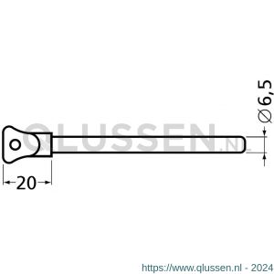 QlinQ raampen met ketting 100 mm vernikkeld 1034564