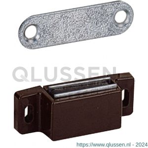 QlinQ magneetsnapslot 4 kg bruin set 2 stuks 1035727