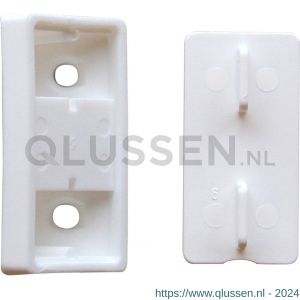 QlinQ kastverbinder kunststof wit 43x28 mm set 6 stuks 1036590