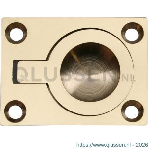 QlinQ luikring 60x47 mm messing gepolijst 1037409
