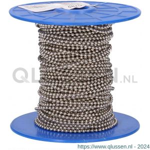 QlinQ kogelketting 2.5 mm vernikkeld 25 m rol 1095782