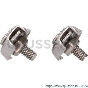 QlinQ waslijndraadklem 2 mm RVS set 2 stuks 1095879