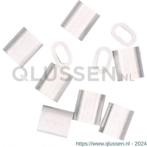 QlinQ persklem 2 mm aluminium set 10 stuks 1095887