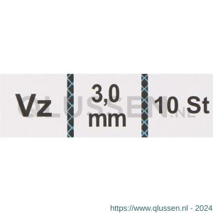 QlinQ staaldraadklem 3 mm verzinkt set 10 stuks 1095894