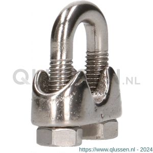 QlinQ staaldraadklem 6 mm RVS 1095898