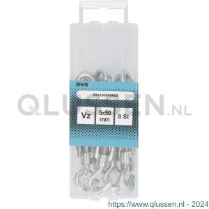 QlinQ draadspanner 5x50 mm verzinkt set 8 stuks 1095906