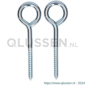 QlinQ schroefoog 80x7.8 mm verzinkt set 2 stuks 1095914