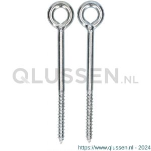 QlinQ schroefoog 120x7.8 mm verzinkt set 2 stuks 1095915