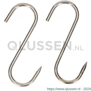 QlinQ vleeshaak 4.4x100 mm verzinkt set 2 stuks 1095916