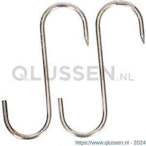 QlinQ vleeshaak 5.2x140 mm verzinkt set 2 stuks 1095918